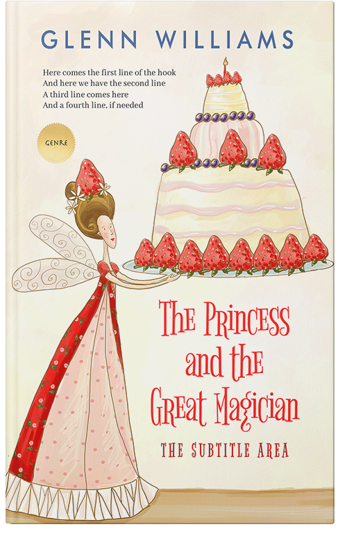 Front view of Premade Fantasy Book Cover - Linen