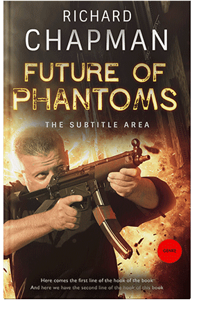 Pre Made Book Cover Gold Sand