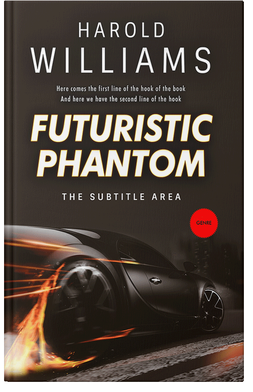 Front view of Premade Science Fiction Book Cover - Night Rider