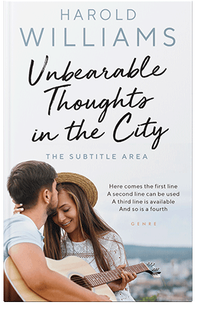 Pre Made Book Cover Hint of Red