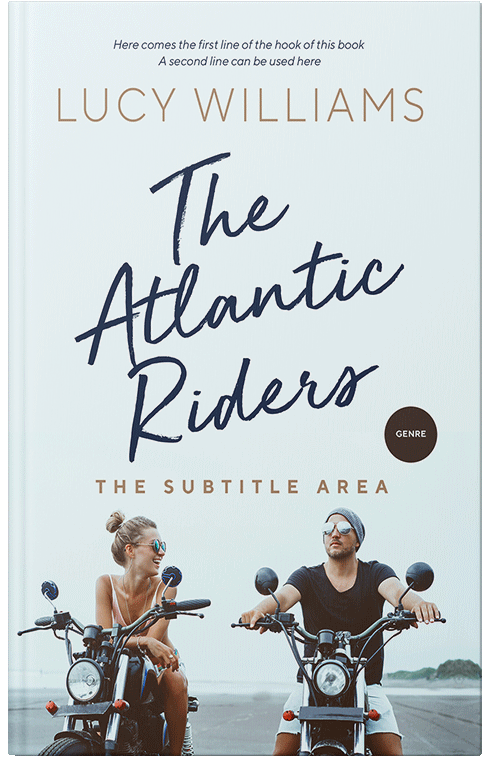 Front view of Premade Romance Book Cover - Black Squeeze