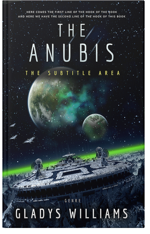 Front view of Premade Science Fiction Book Cover - Ebony