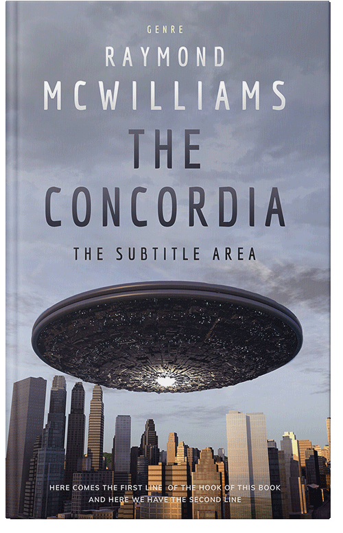 Front view of Premade Science Fiction Book Cover - Santas Gray