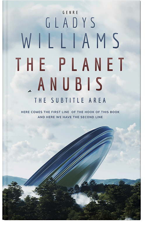 Front view of Premade Science Fiction Book Cover - Ebony Clay