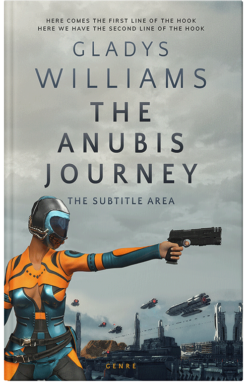 Front view of Premade Science Fiction Book Cover - Pumice