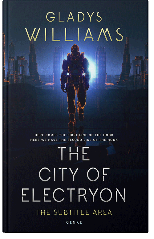 Front view of Premade Apocalyptica Book Cover - Black Pearl