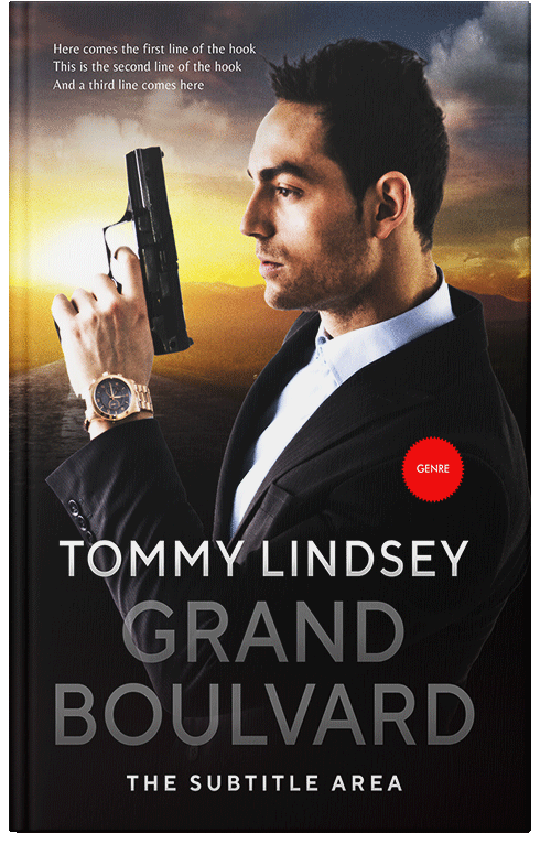 Front view of Premade Mystery & Thriller & Suspense Book Cover - Tan