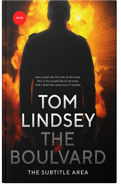 Front view of Premade Mystery & Thriller & Suspense Book Cover - Night Rider