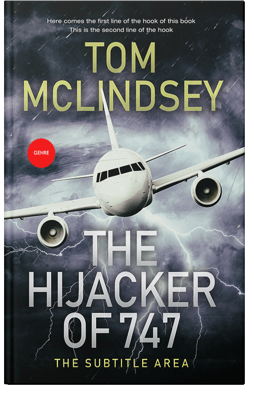 Front view of Premade Action & Adventure Book Cover - Celeste