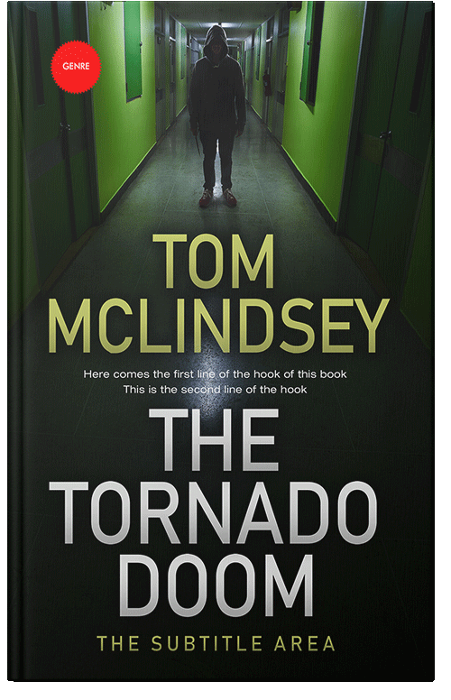 Front view of Premade Mystery & Thriller & Suspense Book Cover - Hunter Green