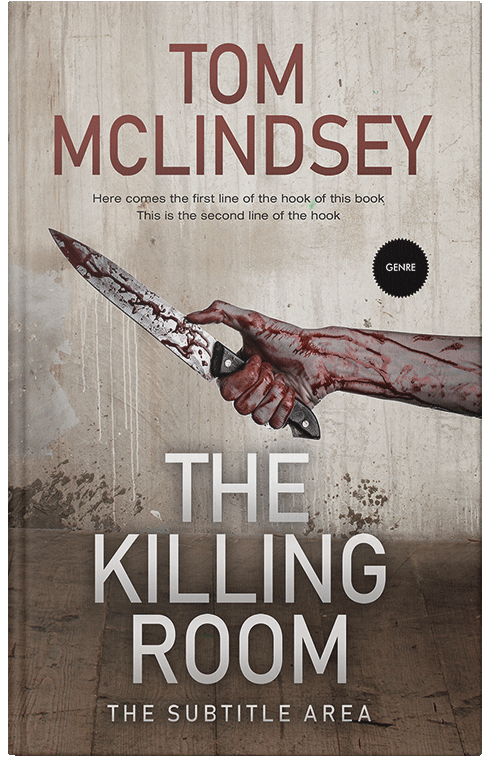 Front view of Premade Mystery & Thriller & Suspense Book Cover - Silver Rust