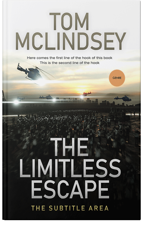 Front view of Premade Apocalyptica Book Cover - Rangoon Green