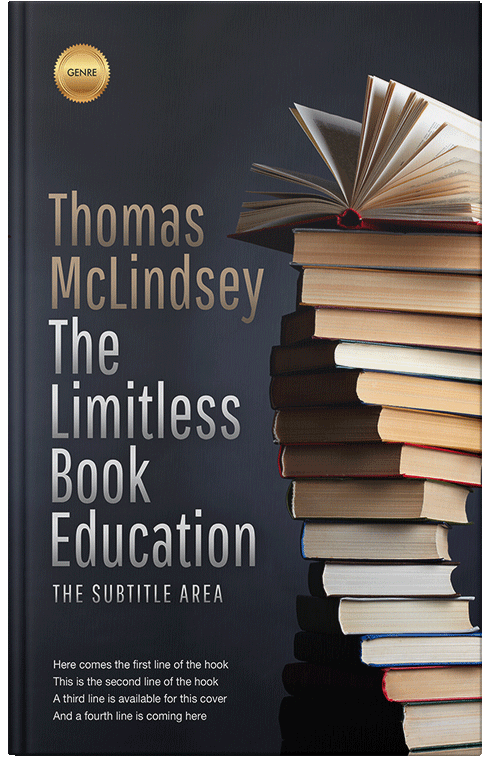 Front view of Premade Education Book Cover - Vanilla