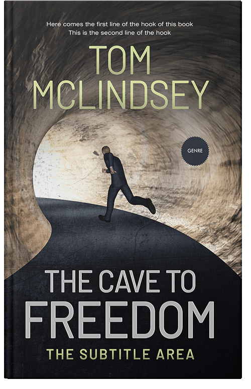 Front view of Premade Mystery & Thriller & Suspense Book Cover - Soft Amber