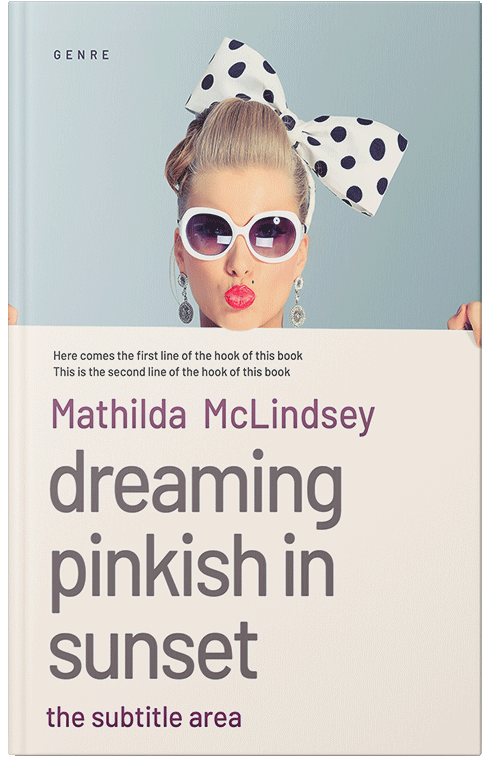 Front view of Premade Chick Lit Book Cover - Cararra
