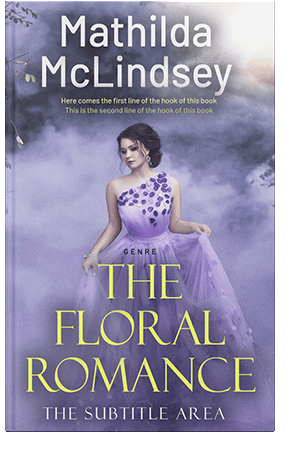 Pre Made Book Cover Lavender Purple