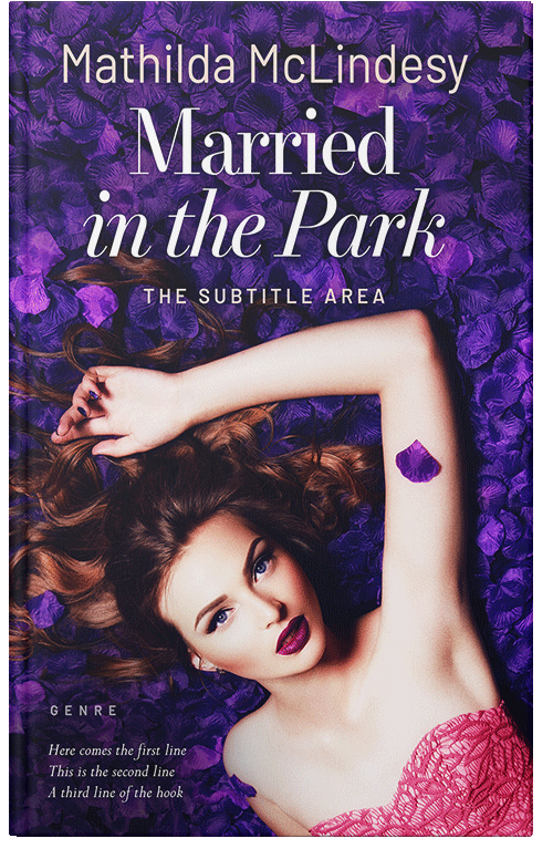 Front view of Premade Romance Book Cover - Cavern Pink