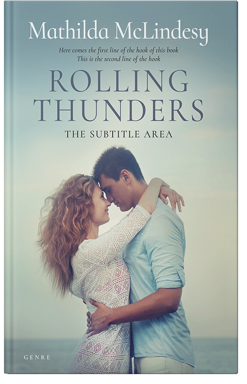 Front view of Premade Romance Book Cover - Pumice