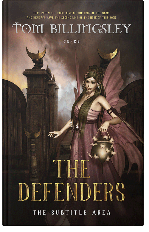 Front view of Premade Fantasy Book Cover - Oil