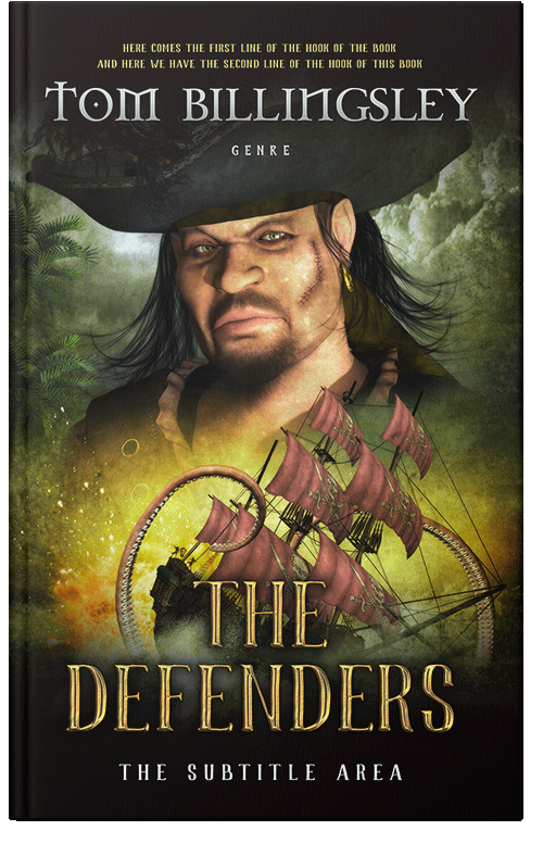 Front view of Premade Fantasy Book Cover - Sundance