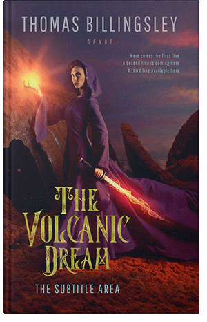 Premade Book Cover Crater Brown