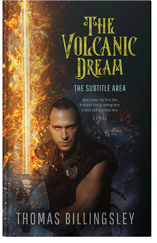 Front view of Premade Fantasy Book Cover - Tussock