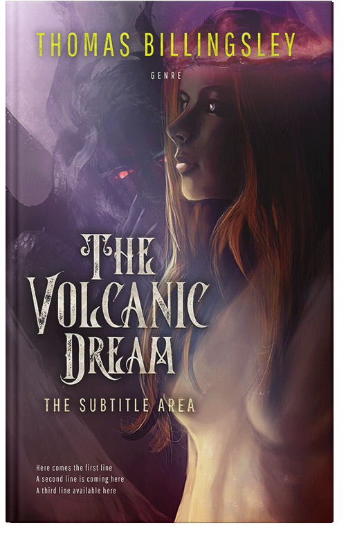 Front view of Premade Fantasy Book Cover - Livid Brown