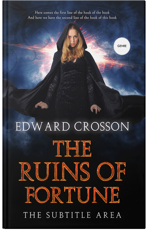 Front view of Premade Fantasy Book Cover - Vulcan