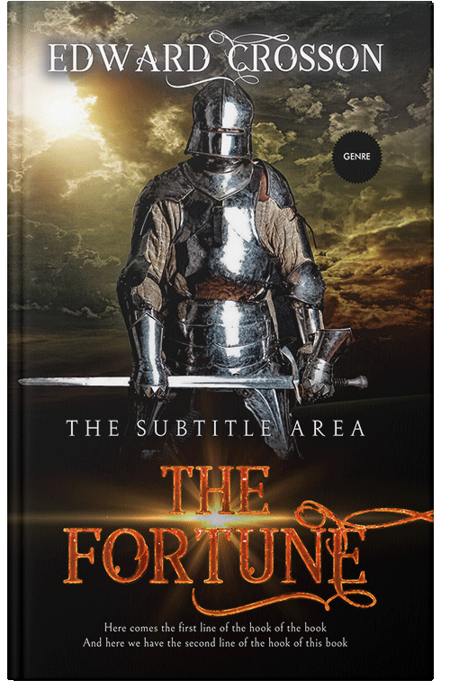 Front view of Premade Historical Book Cover - Oil