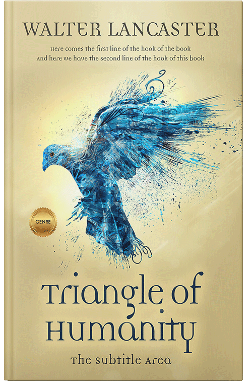 Front view of Premade Religion & Spirituality Book Cover - Hampton