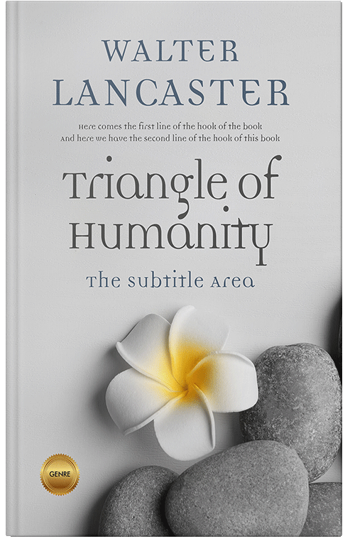 Front view of Premade Health & Mind & Body Book Cover - Quill Gray