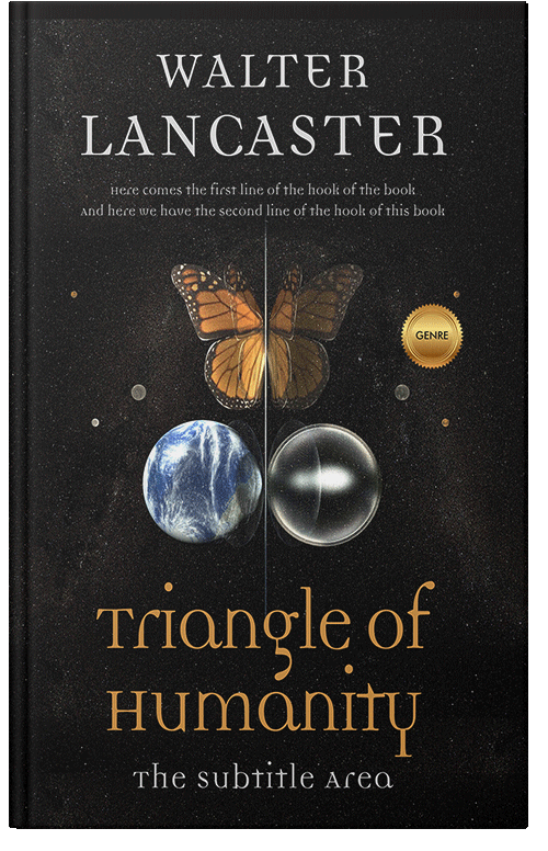 Front view of Premade Surreal Book Cover - Cod Gray