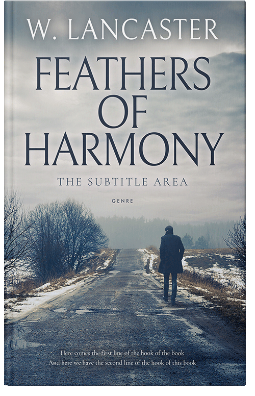 Front view of Premade Mystery & Thriller & Suspense Book Cover - Gray Nickel