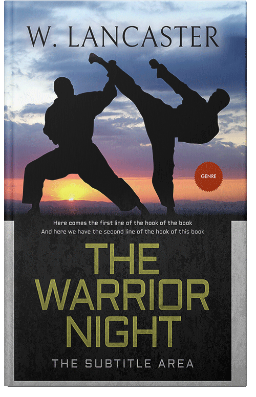 Front view of Woodsmoke #3931 - Premade Action & Adventure Book Cover