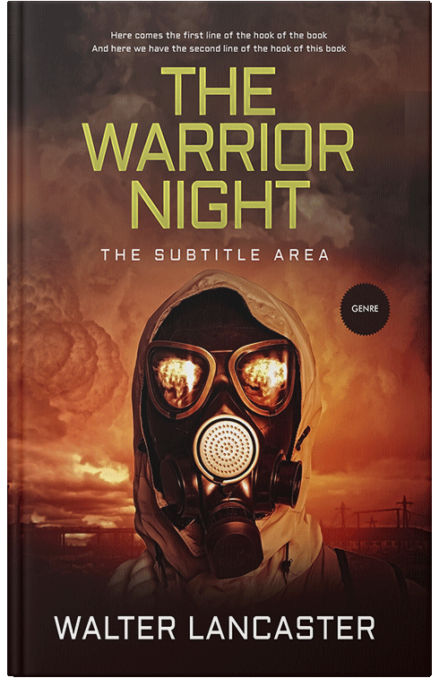 Front view of Premade Apocalyptica Book Cover - Raw Sienna