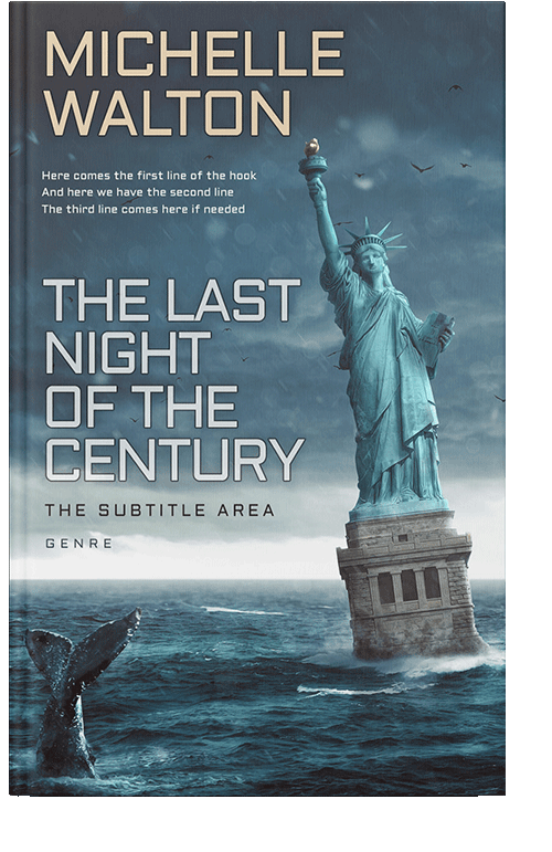 Front view of Blue Bayoux #3936 - Premade Apocalyptica Book Cover