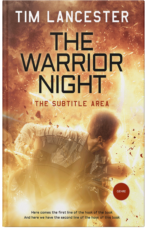 Front view of Premade Action & Adventure Book Cover - Di Serria