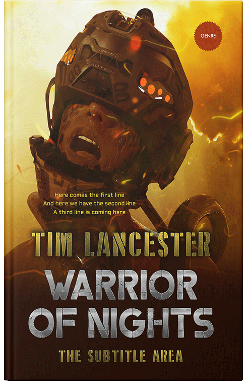 Front view of Premade Science Fiction Book Cover - Apache