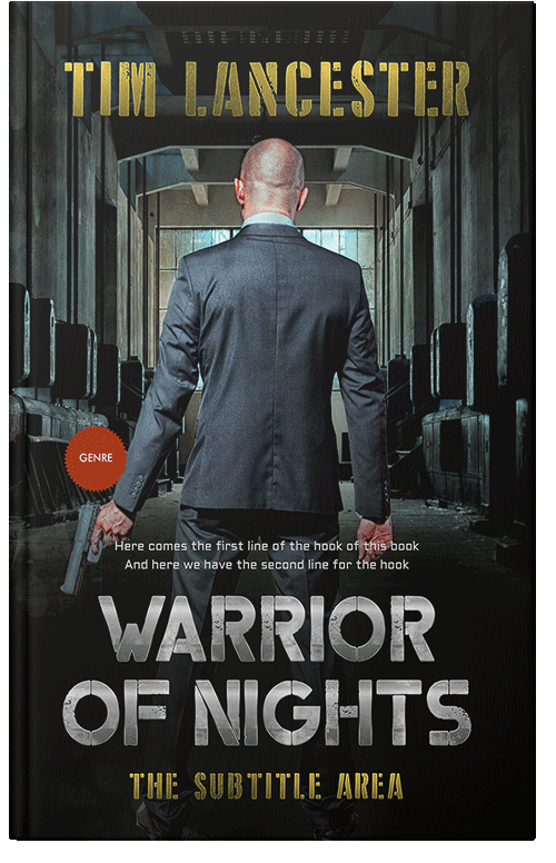 Front view of Premade Mystery & Thriller & Suspense Book Cover - Woodsmoke