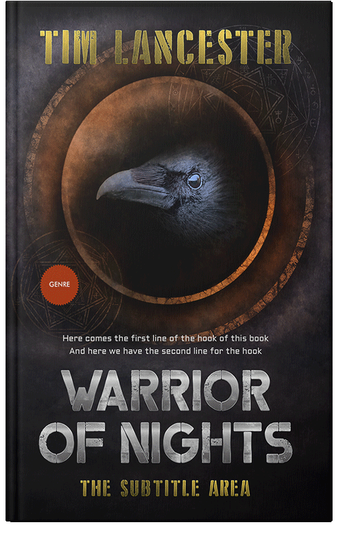 Front view of Premade Horror Book Cover - Cocoa Brown