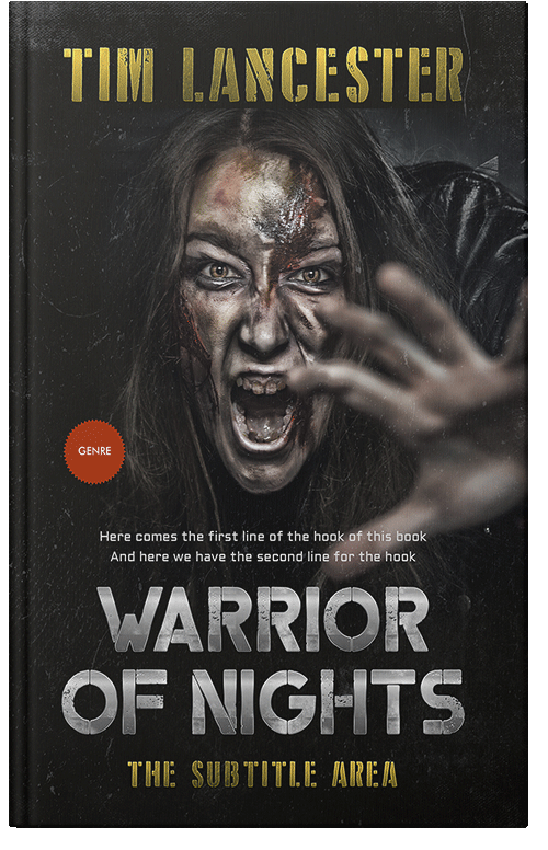 Front view of Premade Horror Book Cover - Hillary