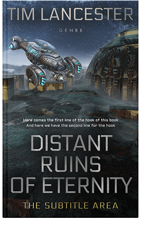 Pre Made Book Cover Ebony Clay