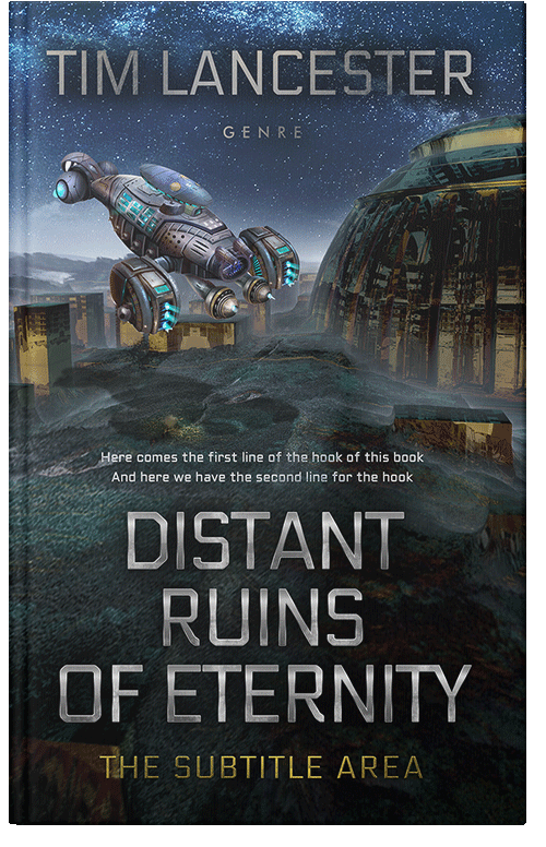 Front view of Premade Science Fiction Book Cover - Ebony Clay