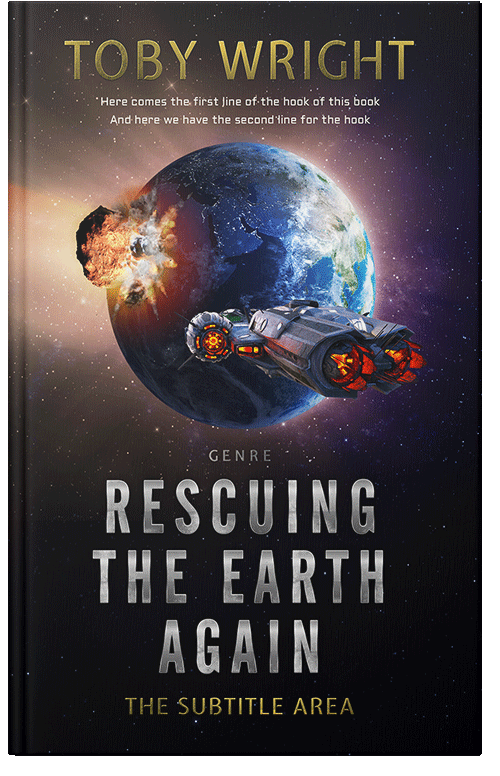 Front view of Premade Science Fiction Book Cover - Rodeo Dust