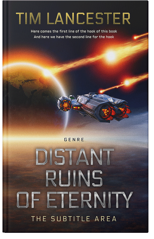 Front view of Premade Science Fiction Book Cover - Cocoa Brown