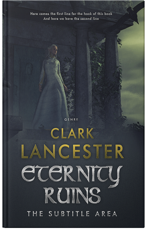 Front view of Premade Fantasy Book Cover - Ebony Clay