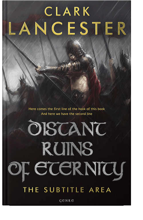 Front view of Cocoa Brown #3979 - Premade Fantasy Book Cover