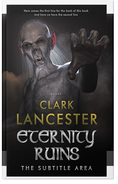 Front view of Premade Fantasy Book Cover - Cod Gray