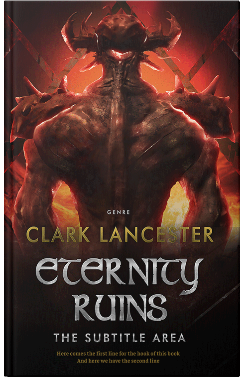 Front view of Premade Fantasy Book Cover - Crowshead