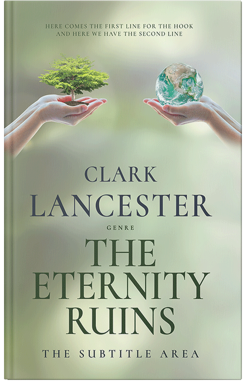 Front view of Premade Science & Nature Book Cover - Pale Leaf